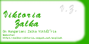 viktoria zalka business card
